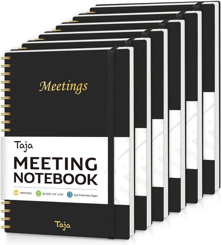 Miniatura 16 de Cuaderno de reuniones para organización del trabajo, cuaderno de trabajo con artículos de acción, agenda para tomar notas, 160 páginas