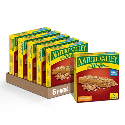Miniatura 8 de Nature Valley Barras de Waffle Cremosas y Crujientes, Arándano, Grano Entero, 5 Barras, 6.5 oz