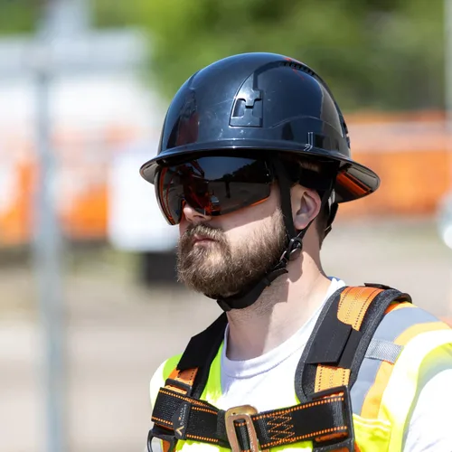 Miniatura 6 de Malta Dynamics APEX - Gafas de seguridad ANSI Z87 resistentes a la niebla para construcción, gafas protectoras antiarañazos Teñido