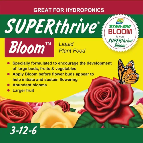 Miniatura 6 de Dyna-Gro Bloom, BLM-032 3-12-6. Alimento para plantas, 1 cuarto de galón, Blanco