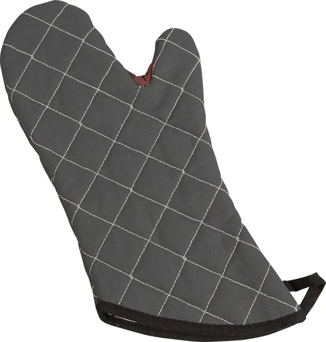 San Jamar 800FG13-BK BestGuard - Guantes de horno comerciales con protección contra el calor hasta 450° F (par), 13 pulgadas de largo, color negro
