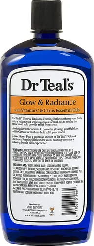 Miniatura 5 de Dr. Teal's - Set de regalo de variedad de baño espumoso (paquete de 2, 34 onzas cada una) – Calmar y dormir lavanda, resplandor y resplandor