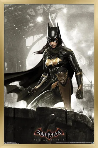 Miniatura 9 de Trends International DC Comics Video Game-Arkham Knight-Batgirl - Póster de pared, 14.72 x 22.37 pulgadas, versión enmarcada de madera de granero