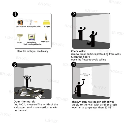 Miniatura 5 de Papel tapiz de geometría negro y dorado para dormitorio, murales grises, moderno, oficina, habitación de moda para hombres, decoración de sala