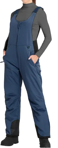 Sportneer Pantalones de nieve para mujer, pantalones de esquí con aislamiento esencial para mujer, overol para esquí y snowboard