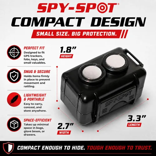 Miniatura 4 de Spy Spot Funda magnética para rastreador GPS – Caja de bloqueo magnética resistente a la intemperie para rastreadores GPS y llaves de repuesto