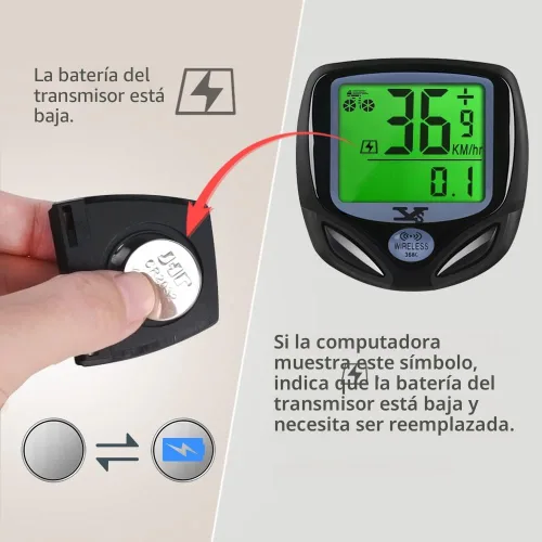 Miniatura 5 de SY Velocímetro y cuentakilómetros para bicicleta. Computadora inalámbrica impermeable para bicicleta con pantalla LCD y múltiples funciones de YS