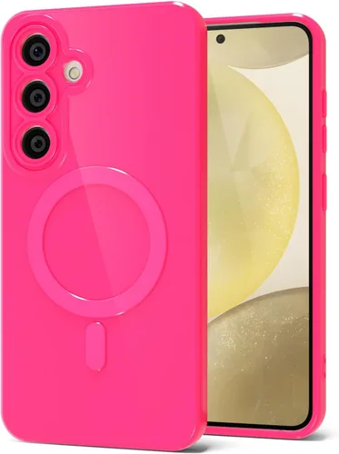Miniatura 133 de Svanove para Samsung Galaxy S22 Funda de teléfono de silicona magnética, compatible con Magsafe, linda para mujeres, brillante color brillante, gel