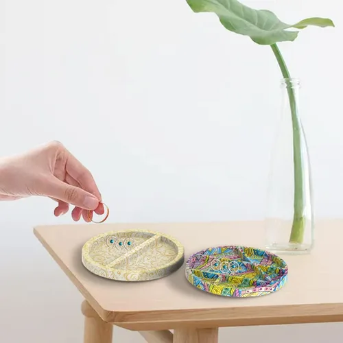 Miniatura 3 de Bandeja con forma de gato, molde de resina, moldes de silicona para platos de frutas para resina epoxi, caja de almacenamiento de joyas, moldes