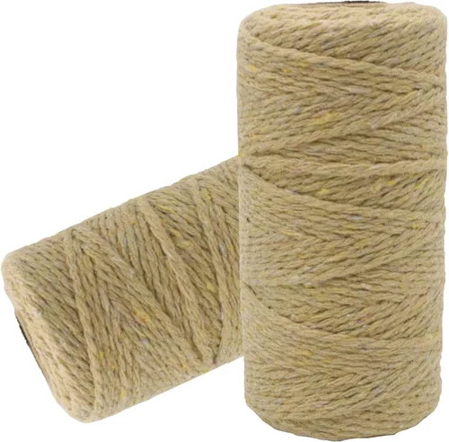 Miniatura 14 de Cuerda de algodón para panaderos: cuerda de pan púrpura claro de 0.079 in, cuerda de 656 pies para envolver regalos 06 Púrpura Claro
