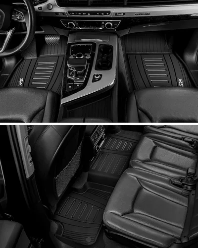Miniatura 3 de 3W 2017-2024 2025 Tapetes para Audi Q7/SQ7 y tapetes para coche Audi Q8 2019-2024 2025, 4M TPE para todo tipo de clima, accesorios de ajuste