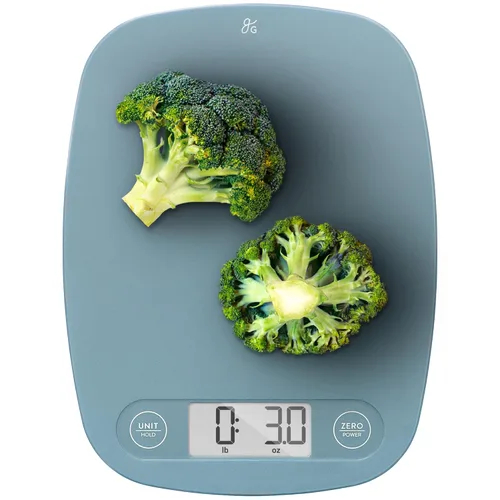 Miniatura 12 de Greater Goods Báscula de alimentos – Báscula digital de cocina, precisión de 1g (0.035 oz), tara fácil y conversión rápida, diseño compacto delgado
