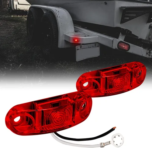 Miniatura 11 de TRUE MODS - Kit de 2 luces marcadoras LED ámbar de 2.5 pulgadas para remolque [DOT FMVSS 108] [SAE P2] [Montaje en superficie] [Impermeable IP67]
