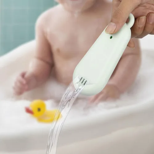 Miniatura 5 de Prueba de temperatura de los accesorios del metro de la temperatura del agua del termómetro de la bañera del bebé para los bebés Verde hierba