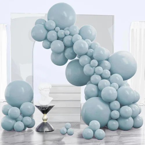Miniatura 45 de PartyWoo Globos azul marino, 120 piezas de diferentes tamaños de 18, 12, 10, 5 pulgadas, kit de arco de globos azul oscuro guirnalda para Azul-z90