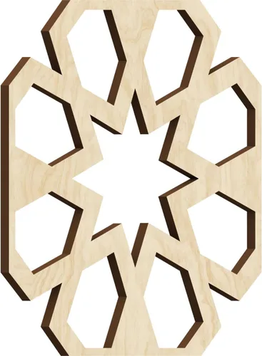 Miniatura 14 de Jackson Decorative Fretwork Wood Wall Panels, Large, 23 3/8" W x 23 3/8" H x 1/4" T, Cherry