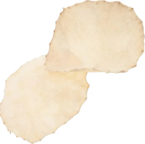 Annafi® Piel de cabra Djembe cabeza 2 piezas de repuesto de tambor de piel de cabra de 11.8 in/11.8 pulgadas, piezas de repuesto para tambores