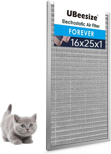 Miniatura 37 de UBeesize 20x25x1 Filtro de aire electrostático reutilizable para HVAC y aire acondicionado, filtro para estufa, MERV 8, lavable, dura toda la vida