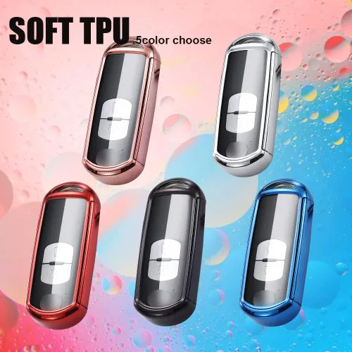 Miniatura 7 de Funda para llavero compatible con Mazda 2 3 5 6 8 CX-3 CX-4 CX-5 CX-7 CX-9 Atenza Axela MX5 Speed3 Miata 2/3/4 botón de protección completa con Azul