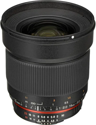 Miniatura 2 de Rokinon 16MAF-N lentes asférica, de gran angular 16 mm f/2.0