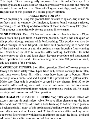 Miniatura 4 de SpaChoice Filtro prémium de 1 cuarto de galón limpio y transparente, filtro limpio para bañera de hidromasaje, fabricado en Estados Unidos