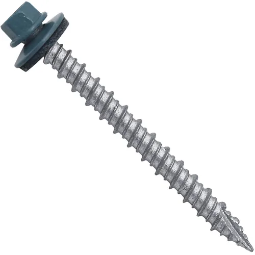 Miniatura 34 de Brite - Tornillos para techos de metal blanco (10 x 2 unidades), cabezal de arandela hexagonal, arranque automático/roscado, arandela EPDM, 3 x 250