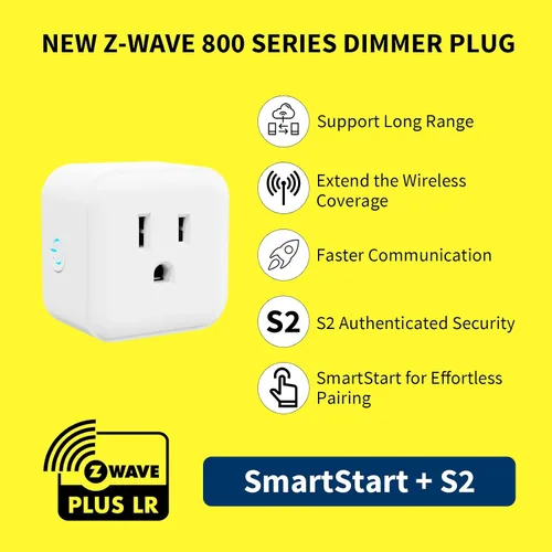 Miniatura 5 de Minoston Regulador de salida Z-Wave, enchufe inteligente Z-Wave serie 800, requiere concentrador Z-Wave, compatible con Alexa y Google Assistant