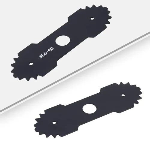 Miniatura 4 de Cuchilla de bordeadora 638006008 con dientes compatible con Ryobi RY13050 RY13050A RY15518 RY40030, 8-5/8 pulgadas de longitud, hoja de orificio