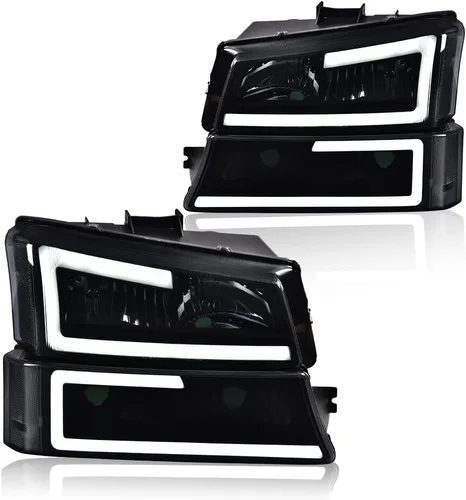 Miniatura 22 de GRAND ORANGE Par de faros delanteros compatibles con Toyota Tacoma 2005 2006 2007 2008 2009 2010 2011 lente transparente cromado carcasa ámbar
