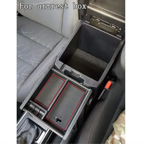 Miniatura 2 de JKCOVER Organizador de accesorios de consola central compatible con Toyota Tacoma 2016 2017 2018 2019 2020 2021 2022 2023, bandeja de inserción