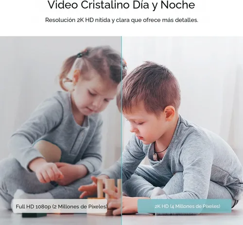 Miniatura 4 de Kasa Smart Cámara de seguridad Kasa 2K QHD Pan/Tilt, sensor Starlight para visión nocturna a color, detección de movimiento para monitor de bebés