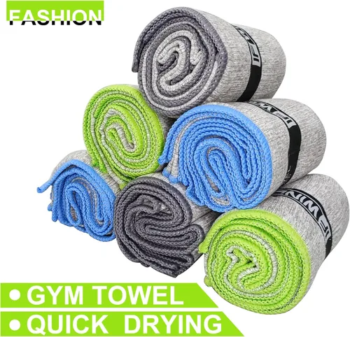 Miniatura 2 de 6 unidades de toallas de microfibra para gimnasio para hacer ejercicio, accesorios de secado rápido para sudor, equipo de gimnasio para hombres