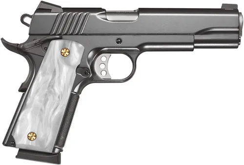 Miniatura 7 de Cool Hand 1911 empuñaduras para Kimber, Colt, Rock Island, Springfield, Tauru, perla sintética altamente pulida, tamaño completo Perla blanca