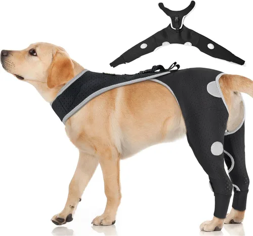 Miniatura 7 de Codera para perro y pierna delantera para perro para dejar de lamer, protector de codo de perro y coderas de higroma para perros, mangas