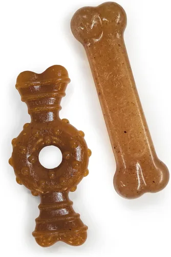 Miniatura 19 de Nylabone - Juguete masticable en forma de anillo para cachorros, juguetes para la dentición de cachorros, juguetes de enriquecimiento para Anillo