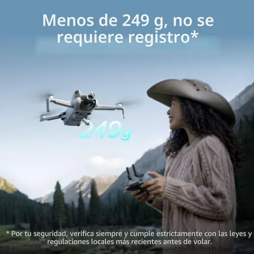 Miniatura 2 de DJI Mini 4 Pro Fly More Combo Plus con DJI RC 2, drones con cámara para adultos 4K, 3 baterías de vuelo inteligentes Plus para hasta 135 minutos