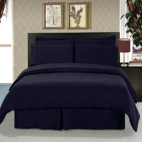 Miniatura 9 de Royal Hotel Bedding Juego de funda de edredón - Ligero y ultrasuave - Sin arrugas doble cepillado, funda de edredón sólida con cierre de botón y 2