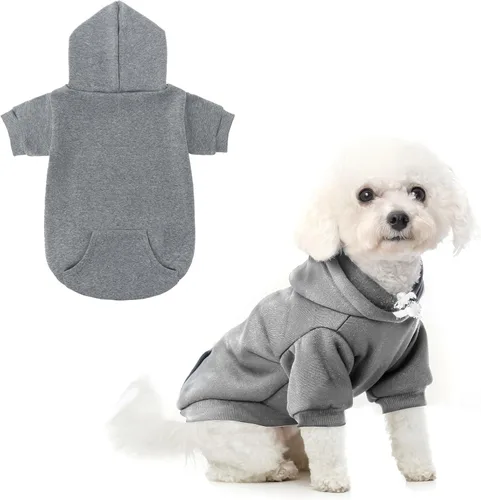 Miniatura 26 de SCENEREAL Sudadera de seguridad con capucha para perros grandes, medianos y pequeños, para niños y niñas, disfraz de perro suave con agujero para #1