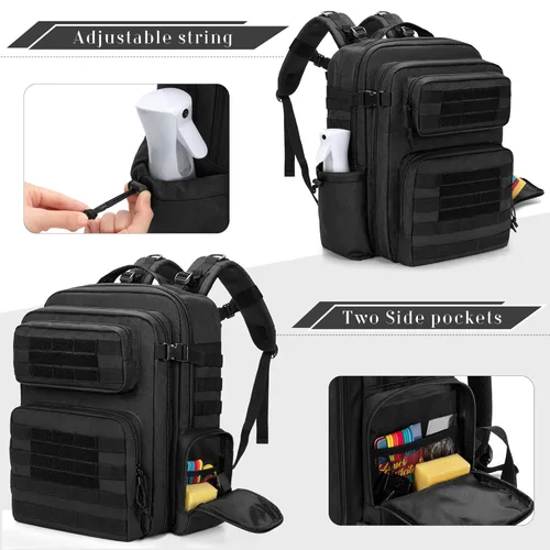 Miniatura 5 de BAFASO Estuche de peluquería, bolsa de peluquería para herramientas de peluquería (solo bolsa), color negro