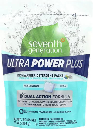Seventh Generation Lavavajillas AUTO PAC PWR 18PC, Multi, Ultra Power Plus, 18 unidades