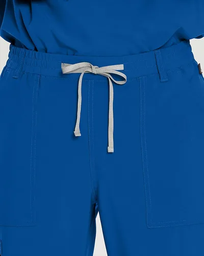 Miniatura 4 de Urbane Performance 9254 - Pantalones médicos de ajuste a medida con 4 bolsillos para hombre, Azul marino