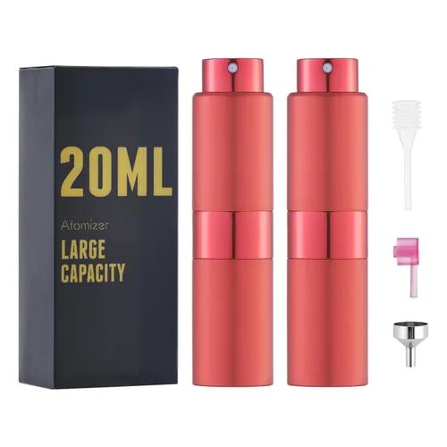 Miniatura 13 de Botella de perfume de viaje rellenable con atomizador de Owlyee: spray de colonia mini para rellenar - atomizador de fragancia vacío para hombres