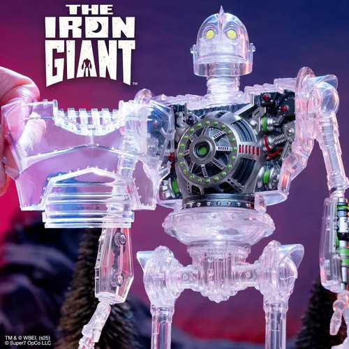 Miniatura 4 de Super7 El Gigante de Hierro Súper Cyborg - Figura de acción de El Gigante de Hierro (Transparente)