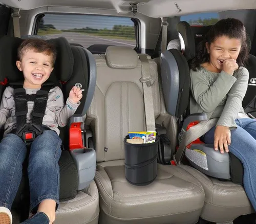Miniatura 3 de KITBEST - Bote de basura pequeño, portátil y plegable para automóvil, organizador de auto [2 unidades]