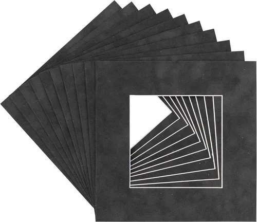 Miniatura 12 de Tapete de 12 x 12 pulgadas para fotos de 8 x 8 pulgadas, tablero de cuadros de gamuza azul real precortado para marcos de 12 x 12 pulgadas, corte