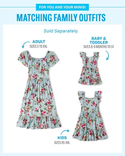 Miniatura 3 de The Children's Place Vestido casual de manga corta para mujer