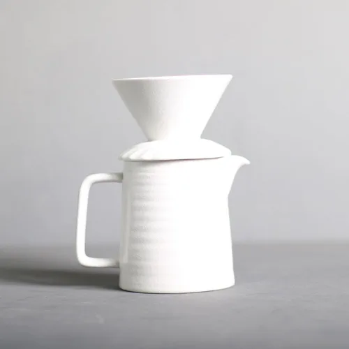 Miniatura 11 de Juego de cafetera negra hecha a mano, jarra de café de cerámica a prueba de calor ACM01B