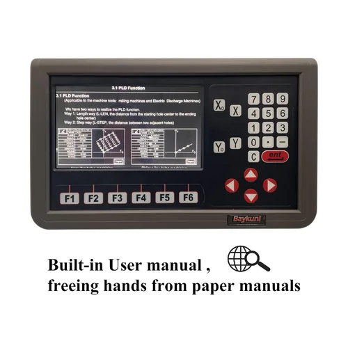 Miniatura 4 de Pantalla LCD de 7 pulgadas Contador de pantalla de lectura digital de 2 ejes y codificador de escala magnética 2 unids longitud de viaje