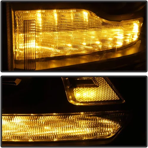 Miniatura 7 de ACANII - Para [modelo de estilo proyector] 2013-2018 Dodge Ram 1500 2500 3500 Faros delanteros negros montaje izquierdo+derecho