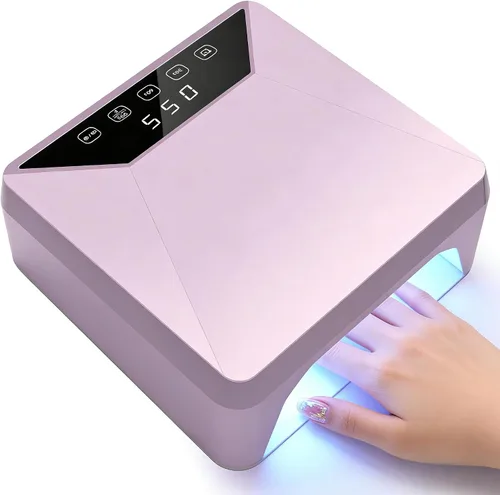 Miniatura 9 de Lámpara de uñas LED UV recargable de 78 W para uñas de gel, secadora de uñas inalámbrica con soporte telescópico oculto para manos y pies, batería
